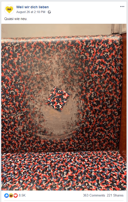 Sitz Berliner Verkehrsbetriebe