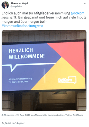 Twitterpost Alexander Vogel